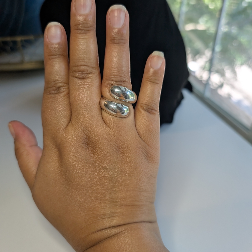 Silver Wrap Ring - image 2